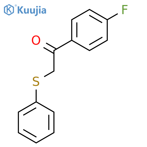 1-(4-Fluorophenyl)-2-(phenylsulfanyl)ethan-1-one structure