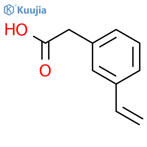 Benzeneacetic acid, 3-ethenyl- structure