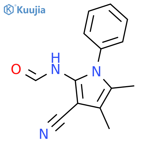 Formamide, N-(3-cyano-4,5-dimethyl-1-phenyl-1H-pyrrol-2-yl)- structure