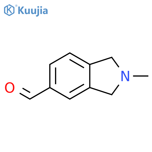 2,3-dihydro-2-methyl-1H-Isoindole-5-carboxaldehyde structure