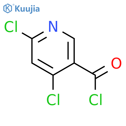4,6-dichloropyridine-3-carbonyl chloride structure
