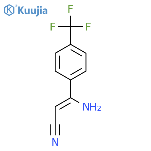 2-Propenenitrile, 3-amino-3-[4-(trifluoromethyl)phenyl]-, (Z)- structure