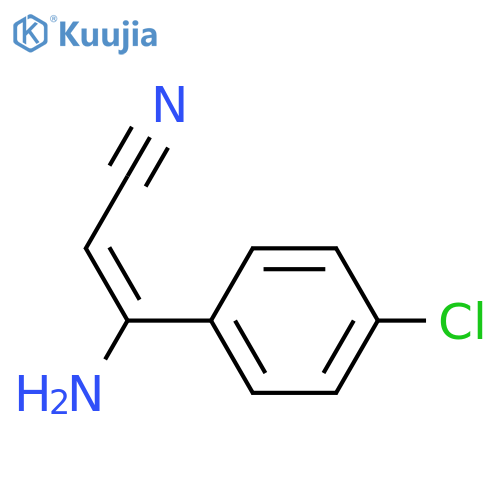 (E)-3-Amino-3-(4-chlorophenyl)-2-propenenitrile structure