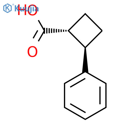 trans-2-Phenylcyclobutane-1-carboxylic acid structure