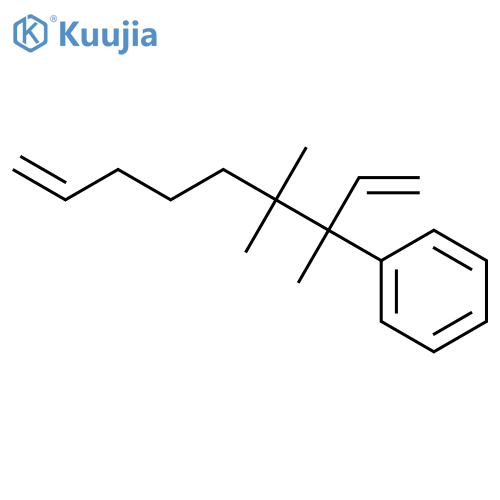 Benzene, (1-ethenyl-1,2,2-trimethyl-6-heptenyl)- structure