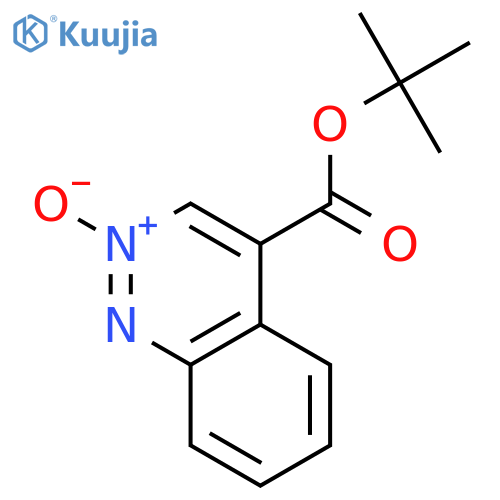 4-Cinnolinecarboxylic acid, 1,1-dimethylethyl ester, 2-oxide structure