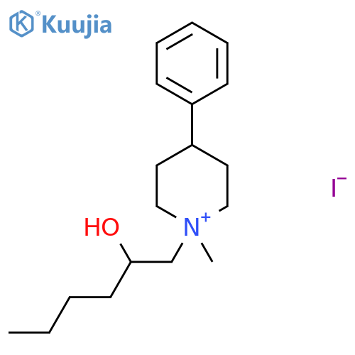 1-(2-Hydroxyhexyl)-1-methyl-4-phenylpiperidinium iodide structure