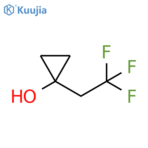 1-(2,2,2-trifluoroethyl)cyclopropan-1-ol structure