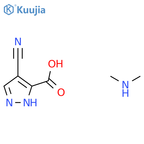 4-cyano-1H-pyrazole-5-carboxylic acid dimethylamine structure