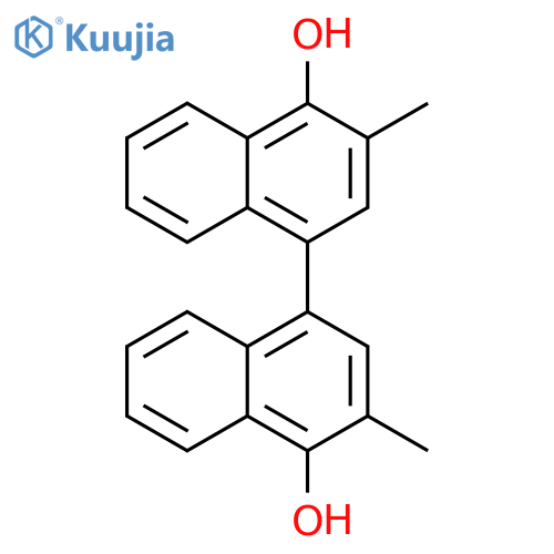 [1,1'-Binaphthalene]-4,4'-diol, 3,3'-dimethyl- structure