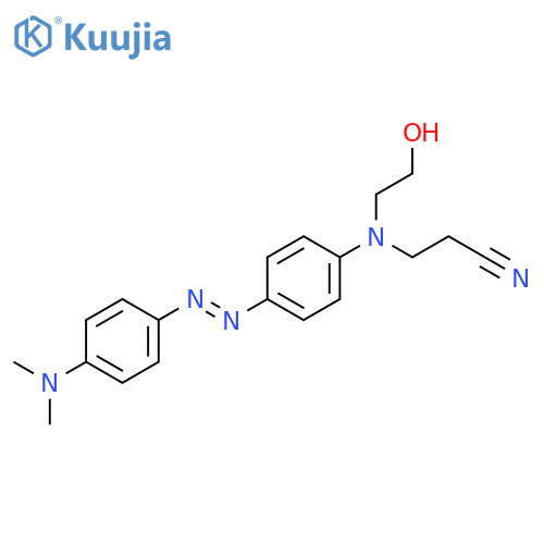 Propanenitrile, 3-[[4-[[4-(dimethylamino)phenyl]azo]phenyl](2-hydroxyethyl)amino]- structure