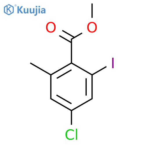 Methyl 4-chloro-2-iodo-6-methylbenzoate structure