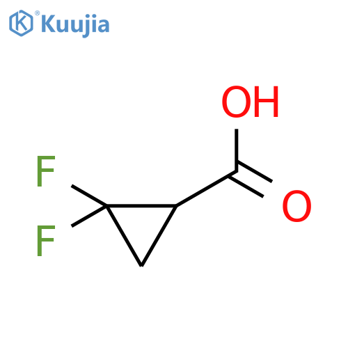 2,2-Difluorocyclopropanecarboxylic acid structure