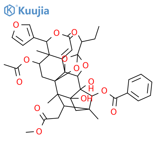 Swietephragmin C; 12α-Acetoxy, 3-detigloyl, 3-benzoyl structure