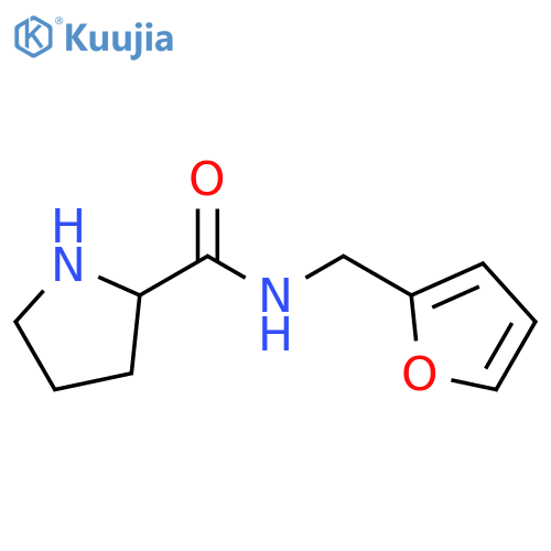 N-[(furan-2-yl)methyl]pyrrolidine-2-carboxamide structure