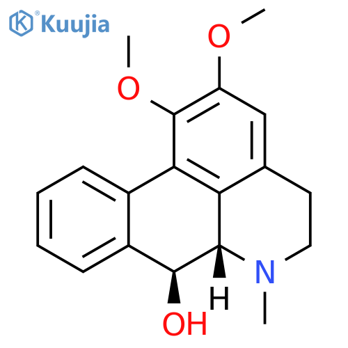 4H-Dibenzo[de,g]quinolin-7-ol,5,6,6a,7-tetrahydro-1,2-dimethoxy-6-methyl-, (6aS,7S)- structure