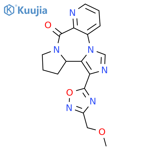 9H-Imidazo[5,1-c]pyrido[3,2-e]pyrrolo[1,2-a][1,4]diazepin-9-one, 11,12,13,13a-tetrahydro-1-[3-(methoxymethyl)-1,2,4-oxadiazol-5-yl]- structure