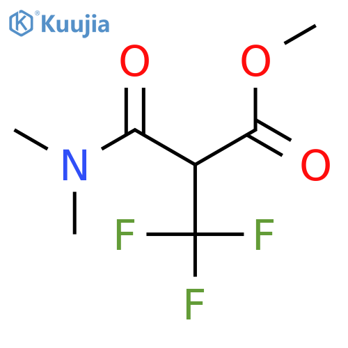 Propanoic acid, 2-[(dimethylamino)carbonyl]-3,3,3-trifluoro-, methyl ester structure