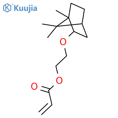 2-Propenoic acid, 2-[(1,7,7-trimethylbicyclo[2.2.1]hept-2-yl)oxy]ethyl ester structure