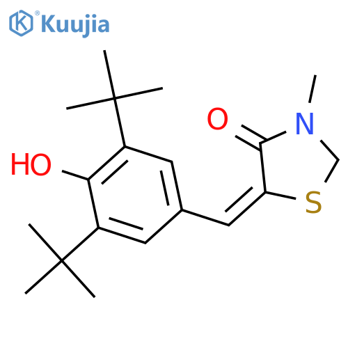 4-Thiazolidinone,5-[[3,5-bis(1,1-dimethylethyl)-4-hydroxyphenyl]methylene]-3-methyl- structure