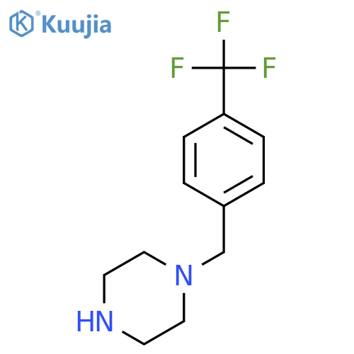 1-{[4-(trifluoromethyl)phenyl]methyl}piperazine structure