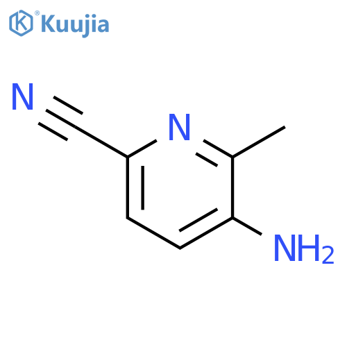 5-amino-6-methylpyridine-2-carbonitrile structure