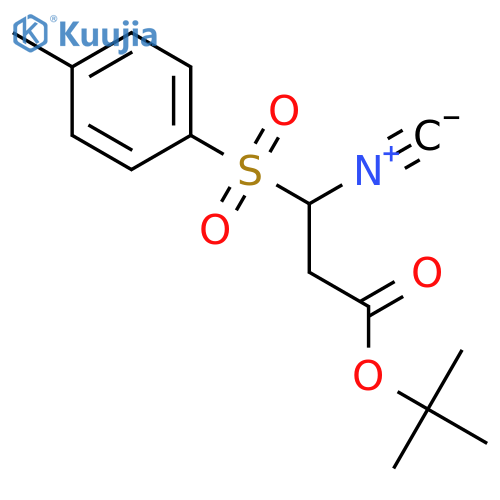 Propanoic acid, 3-isocyano-3-[(4-methylphenyl)sulfonyl]-, 1,1-dimethylethyl ester structure