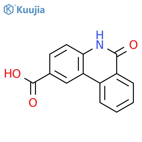 6-Oxo-5,6-dihydrophenanthridine-2-carboxylic acid structure