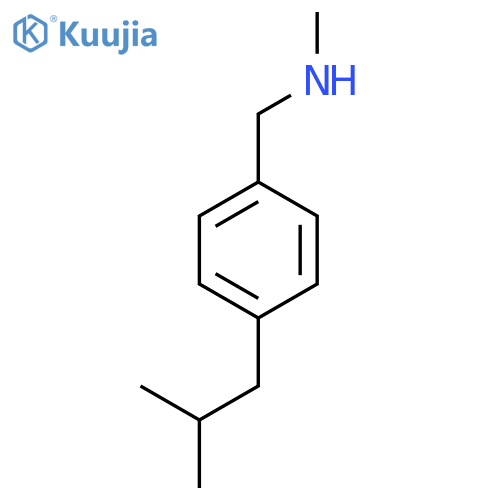 methyl({4-(2-methylpropyl)phenylmethyl})amine structure