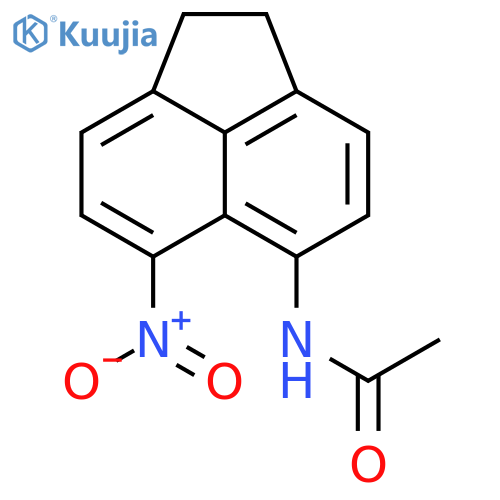 Acetamide, N-(1,2-dihydro-6-nitro-5-acenaphthylenyl)- structure