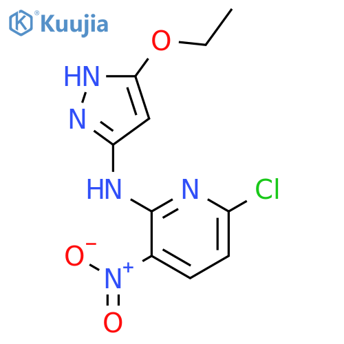 6-Chloro-N-(5-ethoxy-1H-pyrazol-3-yl)-3-nitropyridin-2-amine structure