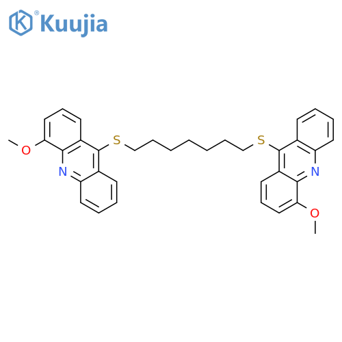 Acridine, 9,9'-[1,7-heptanediylbis(thio)]bis[4-methoxy- structure