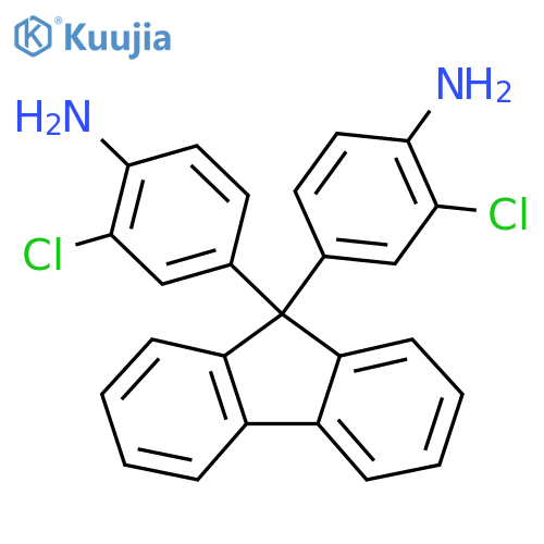 9,9-Bis(4-amino-3-chlorophenyl)fluorene structure