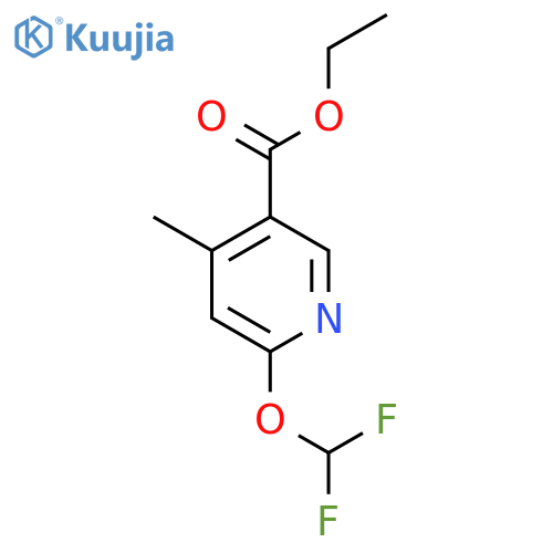 Ethyl Ester 6-(Difluoromethoxy)-4-methyl-3-pyridinecarboxylic Acid structure