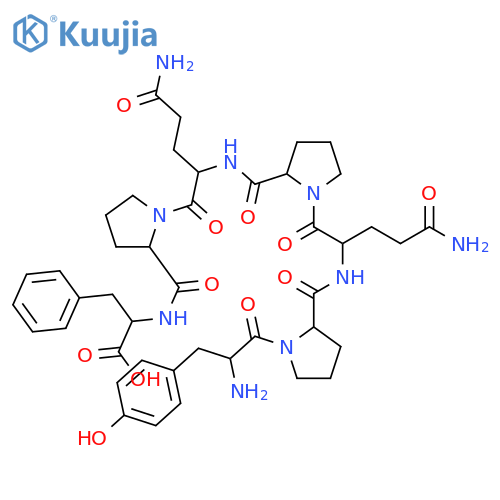 Gliadorphin-7 trifluoroacetate salt H-Tyr-Pro-Gln-Pro-Gln-Pro-Phe-OH trifluoroacetate salt structure