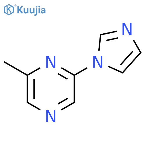 Pyrazine, 2-(1H-imidazol-1-yl)-6-methyl- structure