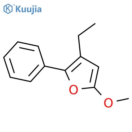 Furan, 3-ethyl-5-methoxy-2-phenyl- structure