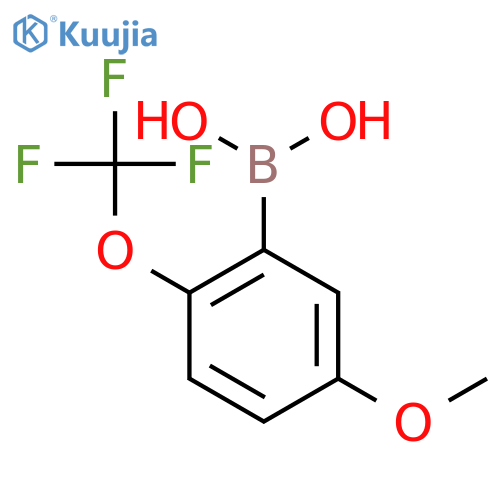 5-Methoxy-2-(trifluoromethoxy)phenylboronic Acid structure