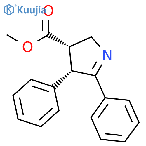 2H-Pyrrole-3-carboxylic acid, 3,4-dihydro-4,5-diphenyl-, methyl ester, cis- structure