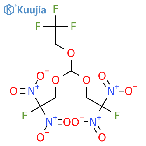 Ethane, 1,1'-[[(2,2,2-trifluoroethoxy)methylene]bis(oxy)]bis[2-fluoro-2,2-dinitro- structure