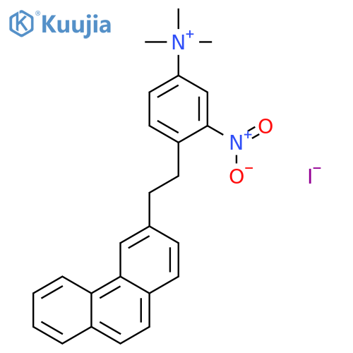 Benzenaminium, N,N,N-trimethyl-3-nitro-4-[2-(3-phenanthrenyl)ethyl]-, iodide structure
