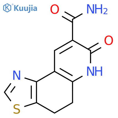 Thiazolo[4,5-f]quinoline-8-carboxamide, 4,5,6,7-tetrahydro-7-oxo- structure