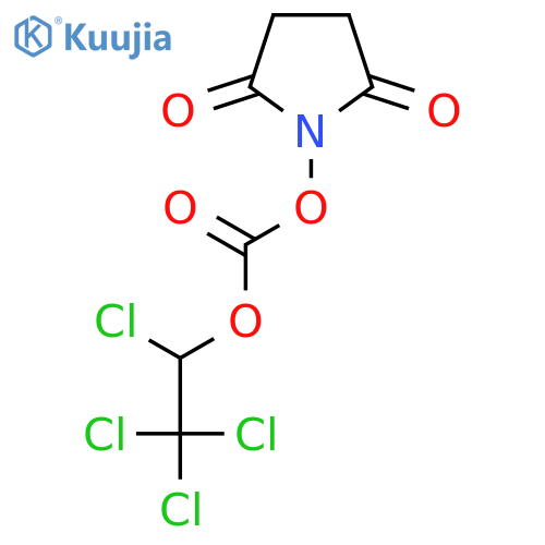 Carbonic acid,2,5-dioxo-1-pyrrolidinyl 1,2,2,2-tetrachloroethyl ester structure