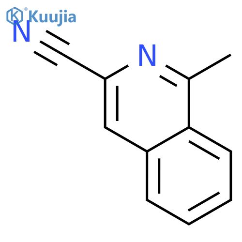 1-methyl-3-Isoquinolinecarbonitrile structure