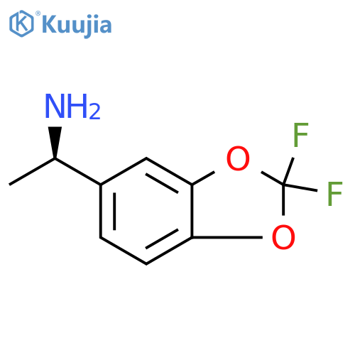 (1R)-1-(2,2-DIFLUOROBENZO[3,4-D]1,3-DIOXOLAN-5-YL)ETHYLAMINE structure