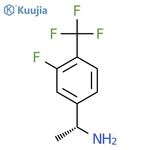 (1R)-1-3-fluoro-4-(trifluoromethyl)phenylethan-1-amine structure