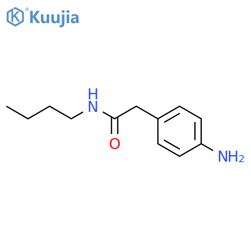 Benzeneacetamide, 4-amino-N-butyl- structure