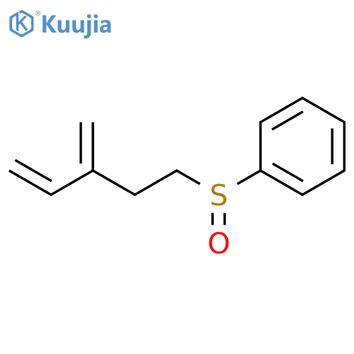 Benzene, [(3-methylene-4-pentenyl)sulfinyl]- structure