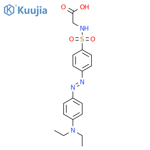 Glycine, N-[[4-[[4-(diethylamino)phenyl]azo]phenyl]sulfonyl]- structure