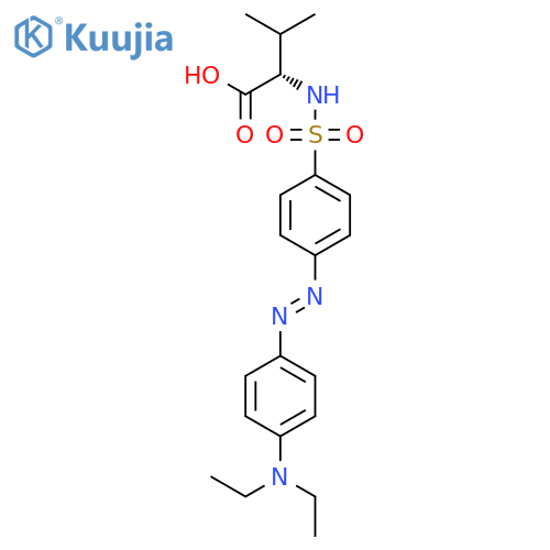 L-Valine, N-[[4-[[4-(diethylamino)phenyl]azo]phenyl]sulfonyl]- structure